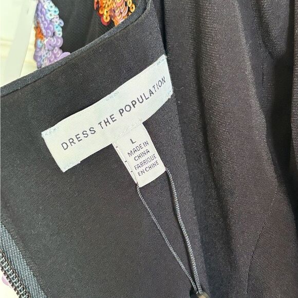 NWT Dress The Population

Nicole Black Sequin-Embellished Body-Con Midi-Dress - Picture 6 of 10